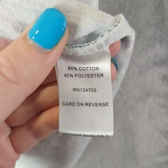 Rebecca Malone Petite Paisley Print T-Shirt PL Cotton/Polyester Blend Multicolor - Picture 4 of 9